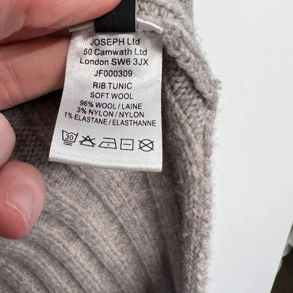 Joseph rib tunic sweater Gray/Tan Tunic S - Picture 10 of 12